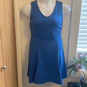 Mossimo Blue Textured Ponte Dress